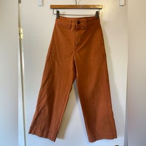 Madewell Slim Emmet Wide-Leg Crop Pants